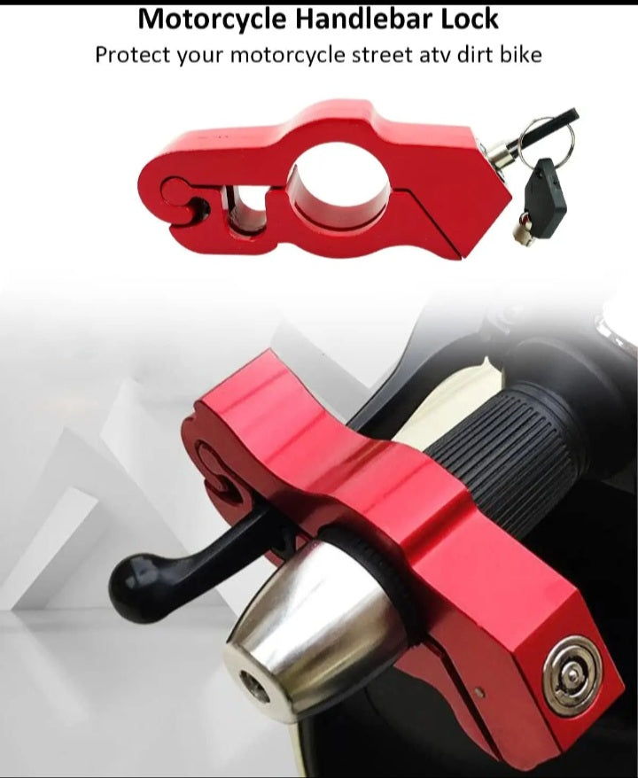 Antivol bloque guidon rouge