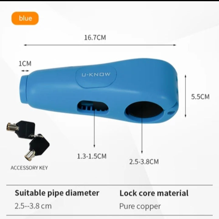 Antivol moto alarme bleu