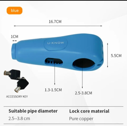 Antivol moto alarme bleu