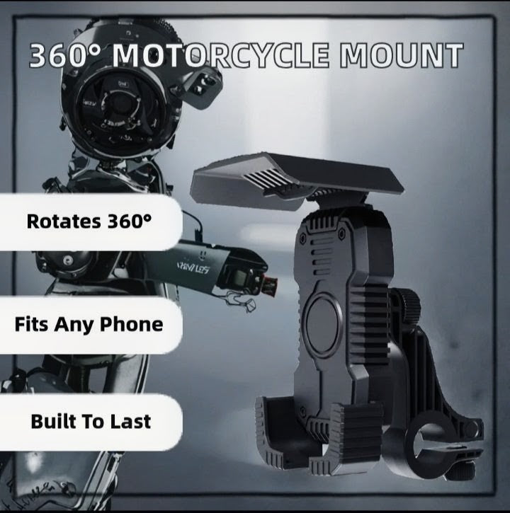 Support Téléphone Moto/Vélo Rotatif 360° Antichoc