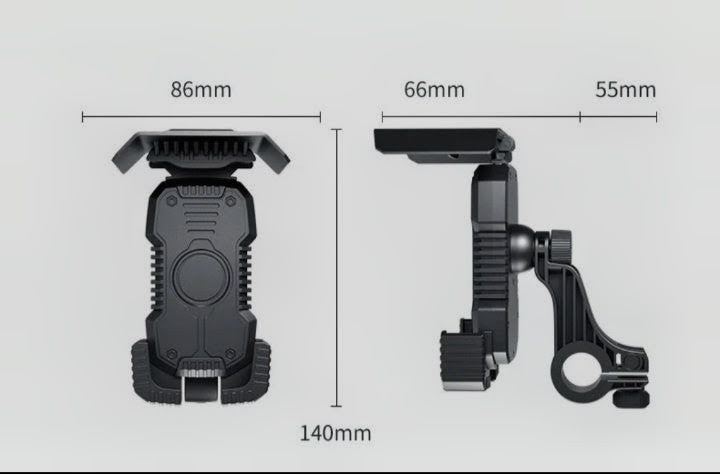 Support Téléphone Moto/Vélo Rotatif 360° Antichoc