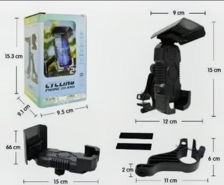 Support Téléphone Moto/Vélo Rotatif 360° Antichoc